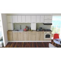 Bucatarie MAX NEW 340 Alb / Stejar Barrique